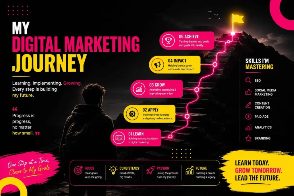 best digital marketing freelancer in Kasaragod journey